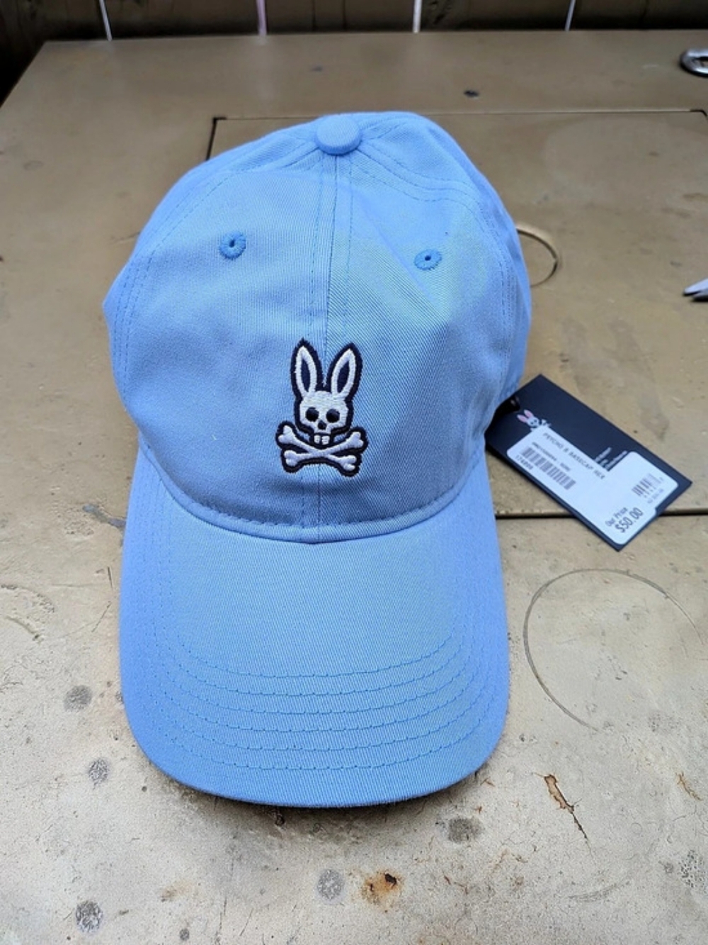 NWT Psycho Bunny Classic Baseball Cap Light Blue OS